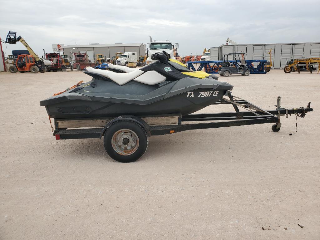 (2) 2014 Sea-Doo Jet Skis & Trailer