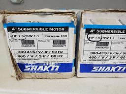 (2) Unused 4'' Submersible Motors