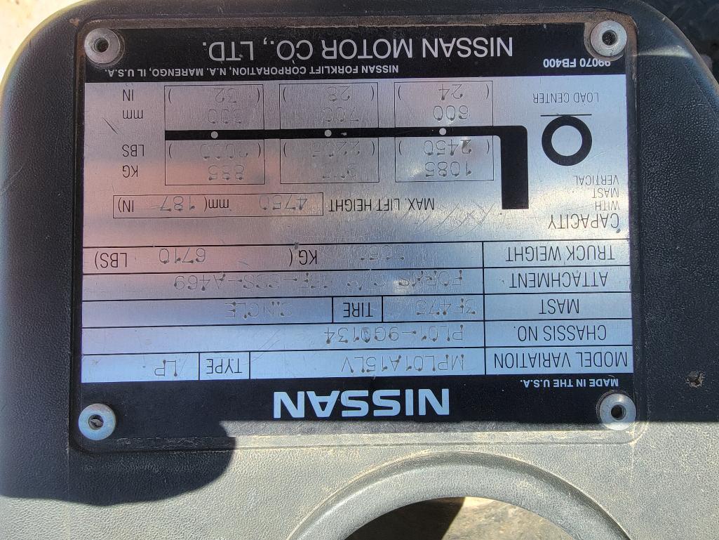 Nissan MPL01A15LV Forklift
