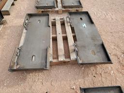 (2) Unused Skid Steer Weldable Quick Plates
