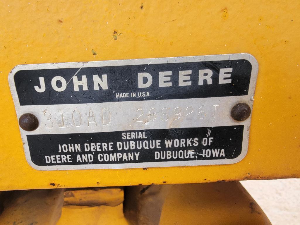 1977 John Deere 310A Backhoe