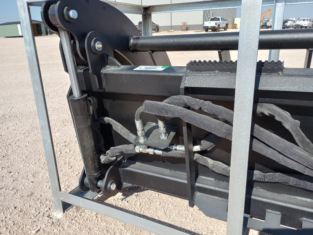 Unused Greatbear 78'' Hydraulic Root Grapple (Skid Steer Attachment)