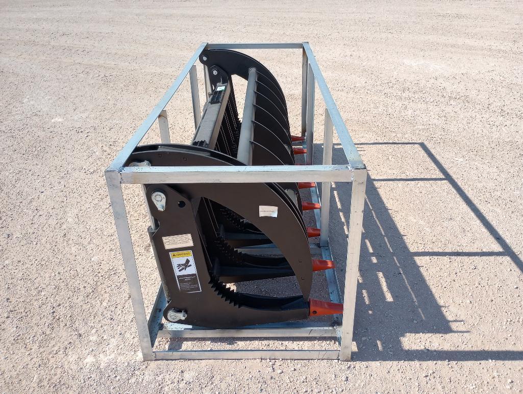 Unused Greatbear 78'' Hydraulic Root Grapple (Skid Steer Attachment)