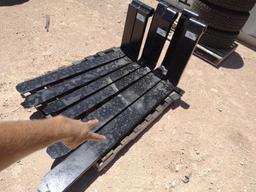 (1) Set of 59" Telehandler Forks
