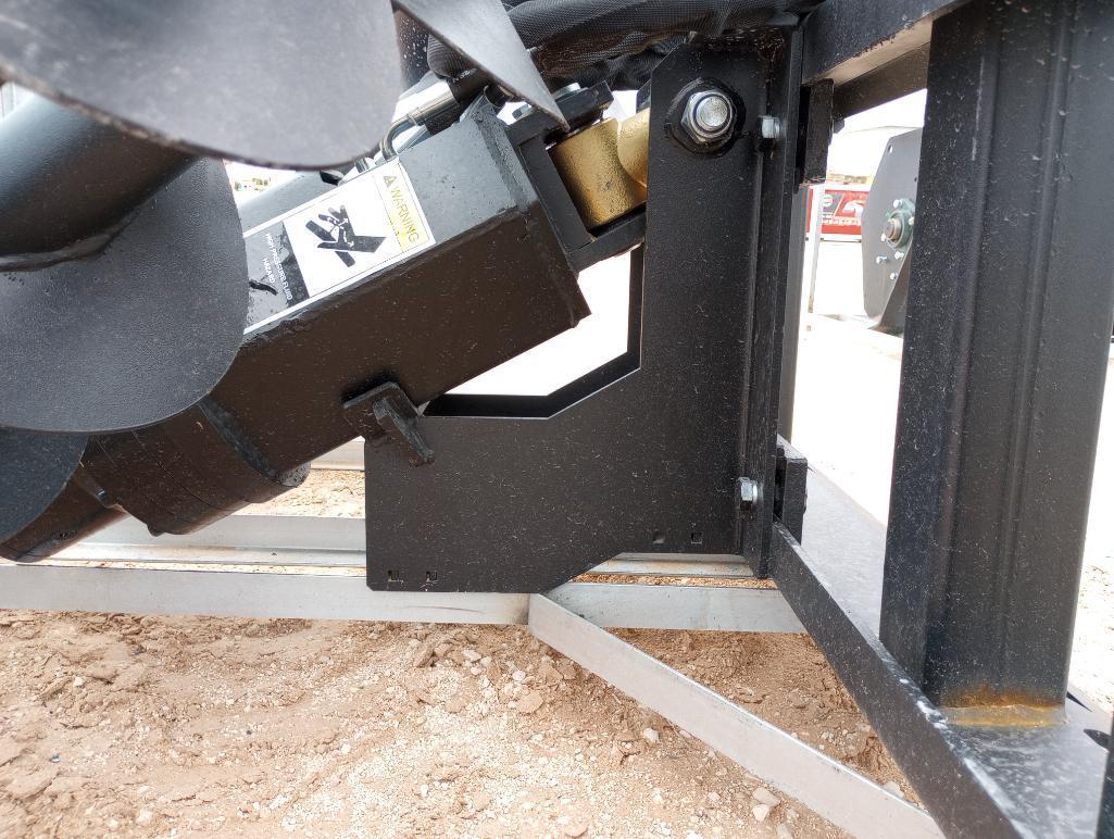 Unused Greatbear Skid Steer Auger Attachment w/ 18", 12" and 9" Augers
