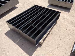 (2) 4Ft Unused Metal Bolt Bins