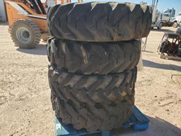 (4) Telehandler Wheels w/Foam Filled Tires 13.00-24