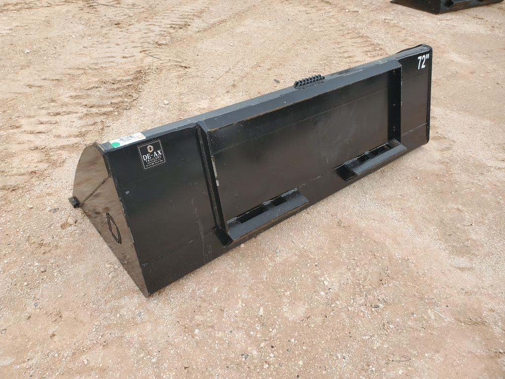Unused DE-AX 72'' Skid Steer Bucket