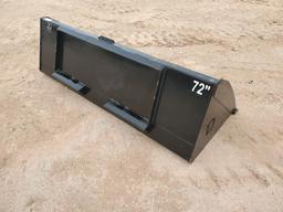 Unused DE-AX 72'' Skid Steer Bucket