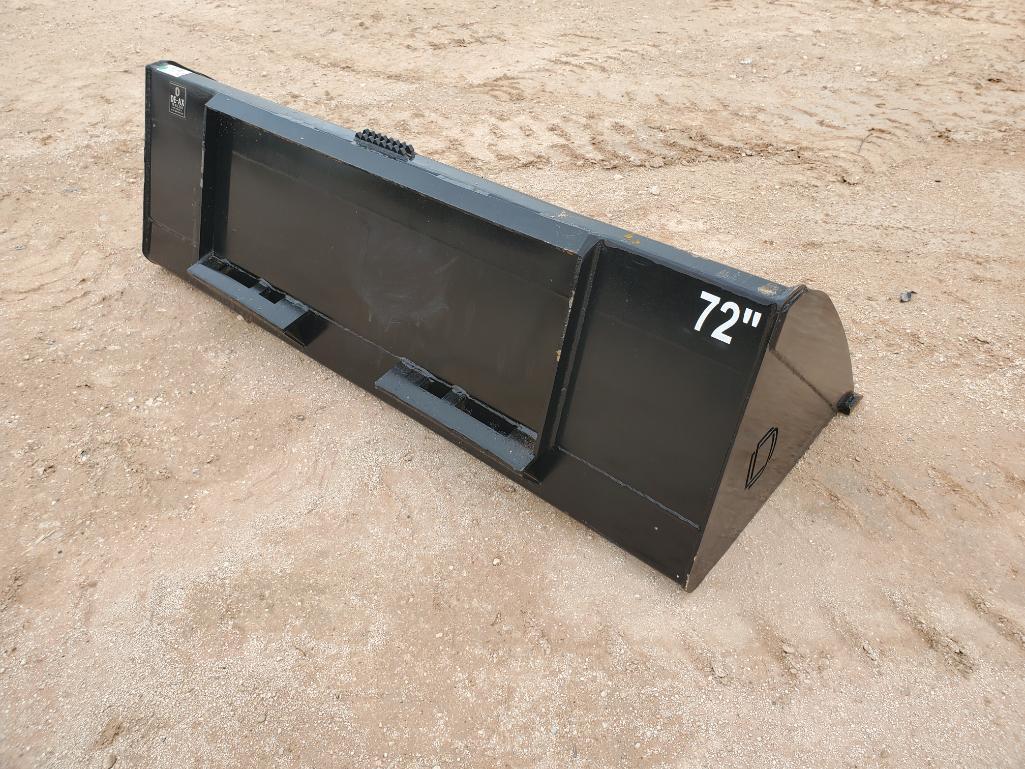 Unused DE-AX 72'' Skid Steer Bucket