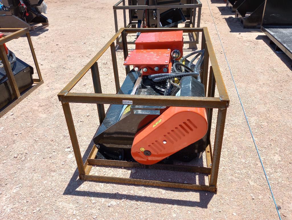 Unused AGROTK EXFLM115 Brush Flail Mower/Excavator Attachment
