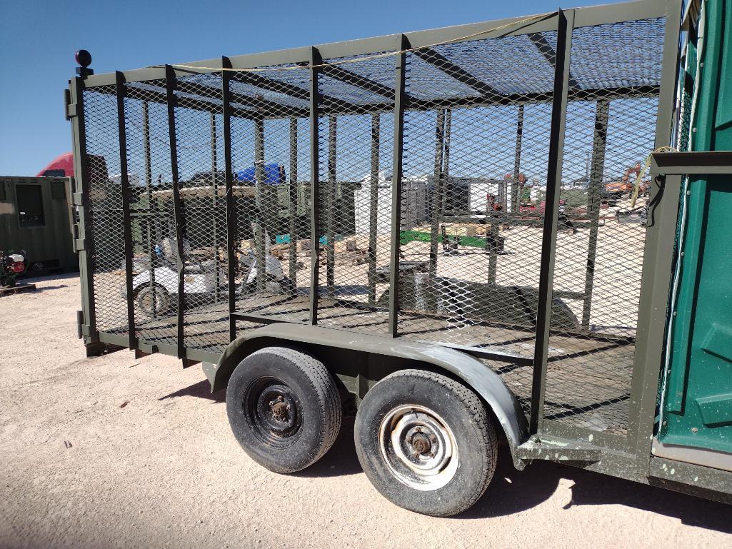 Trash Trailer w/2 Porta Potties