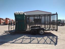 Trash Trailer w/2 Porta Potties