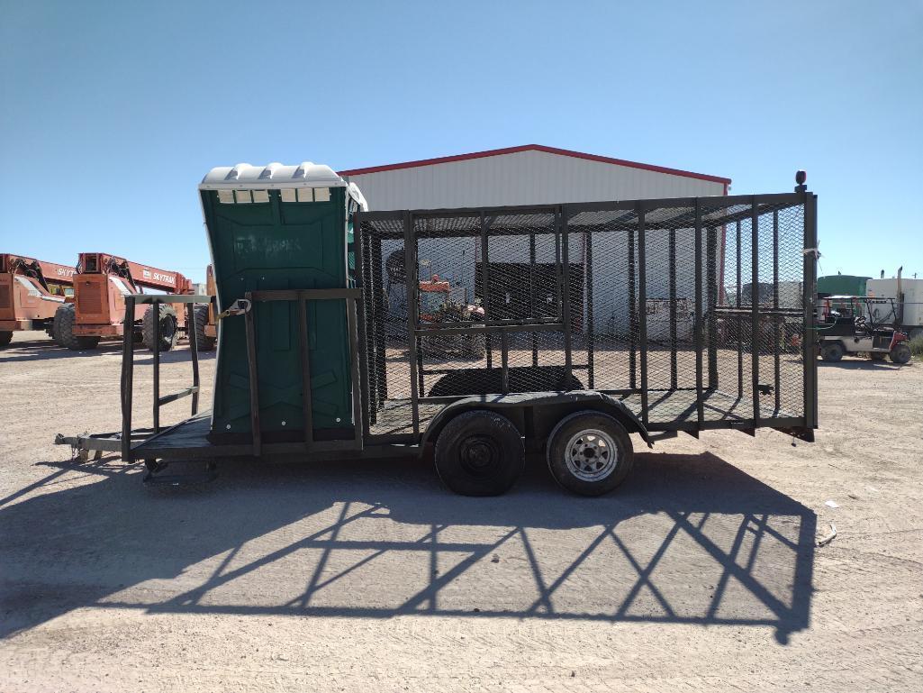 Trash Trailer w/2 Porta Potties