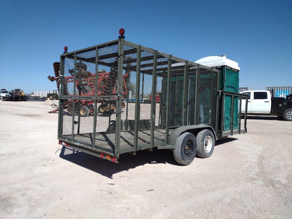 Trash Trailer w/2 Porta Potties