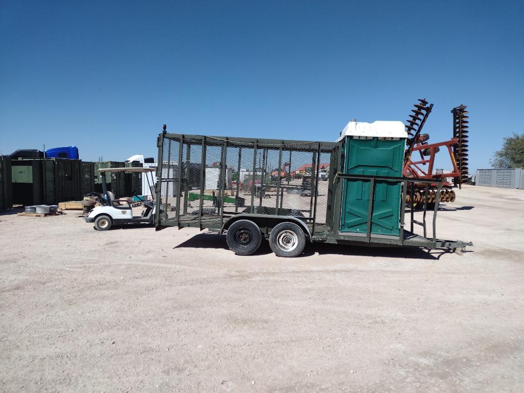 Trash Trailer w/2 Porta Potties