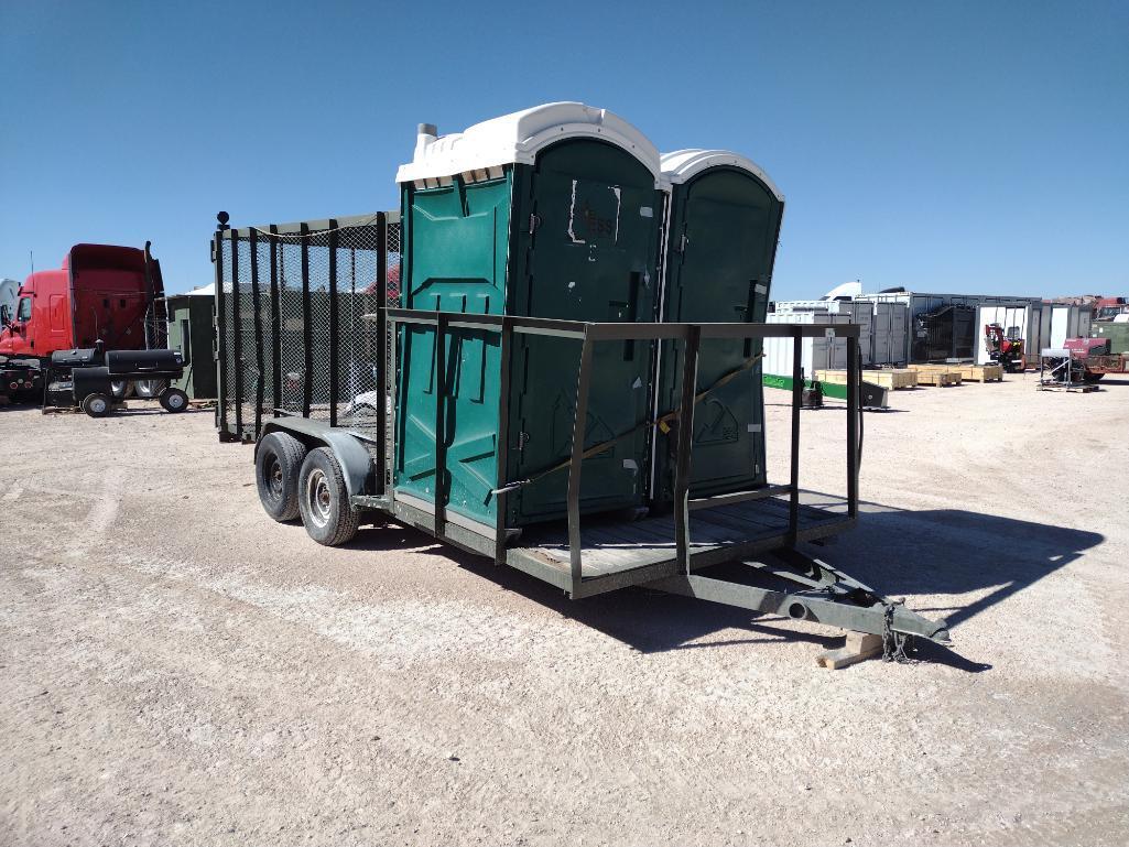 Trash Trailer w/2 Porta Potties