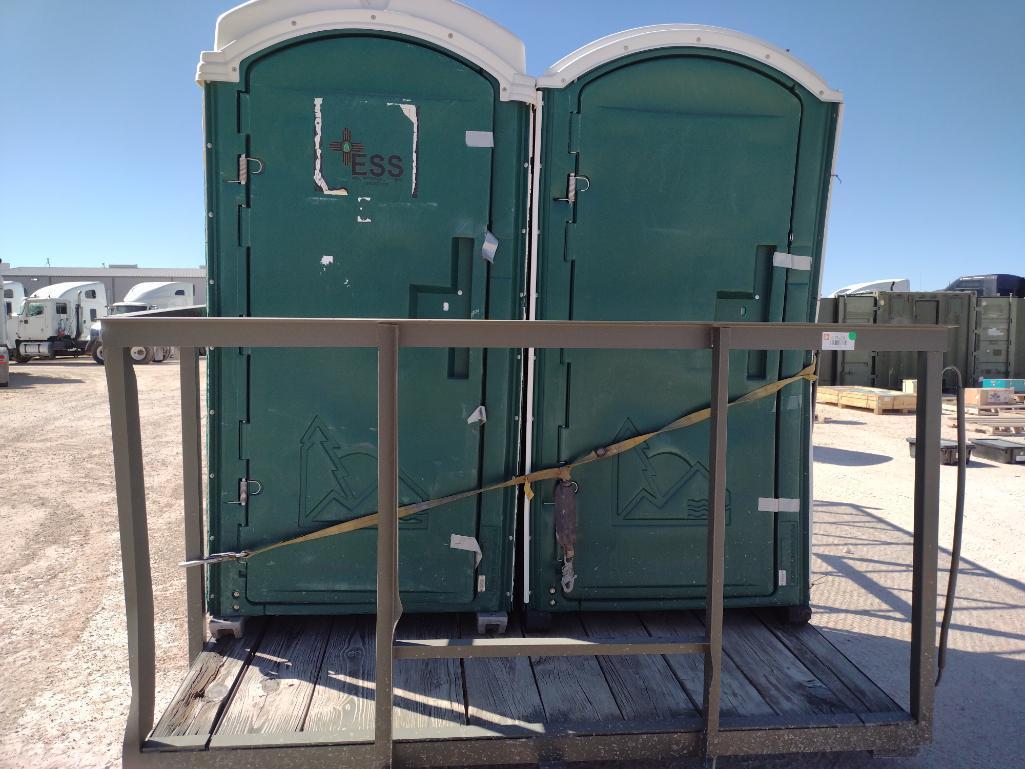 Trash Trailer w/2 Porta Potties