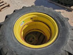 (2) Tractor Wheels w/Tires 14.9-24/13-24