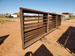 (10) Free Standing 24Ft Fence Panels (1) w/ 12Ft Gate