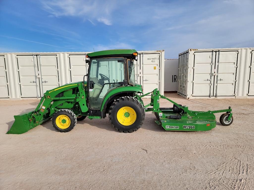 John Deere 3046R Tractor w/Frontier RC2060 Rotary Cutter