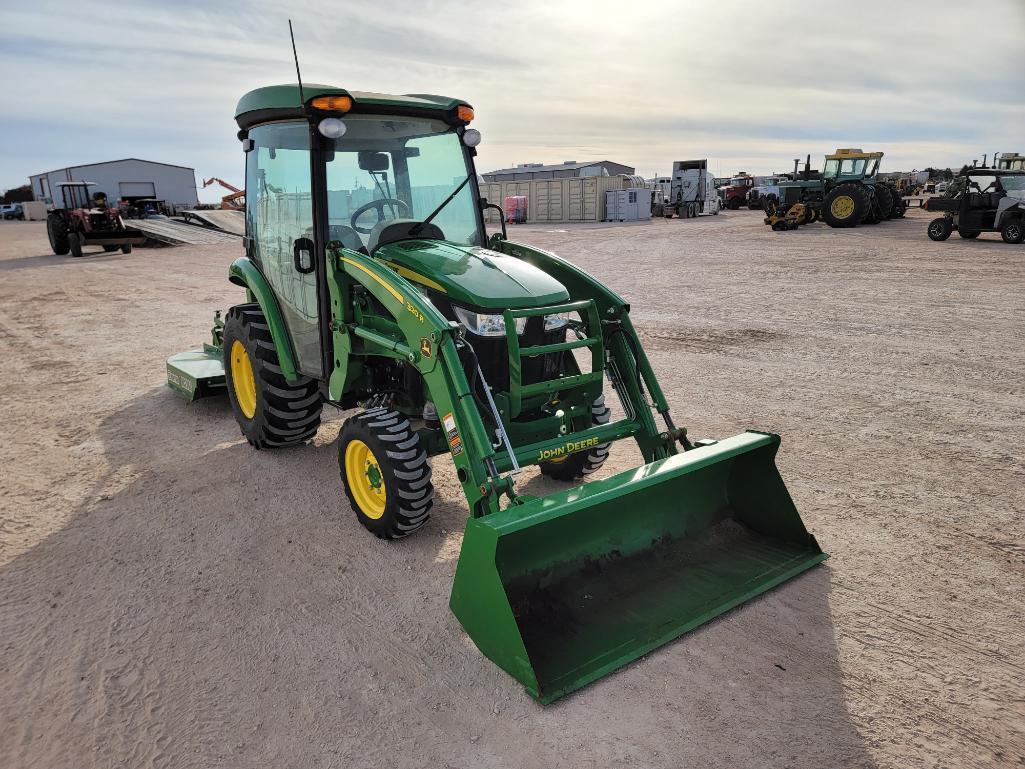 John Deere 3046R Tractor w/Frontier RC2060 Rotary Cutter