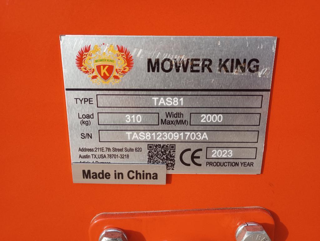 Unused Mower King TAS81 6Ft Rotary Tiller