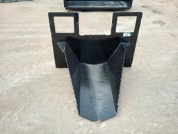 Unused 40'' Skid Steer Spade Bucket