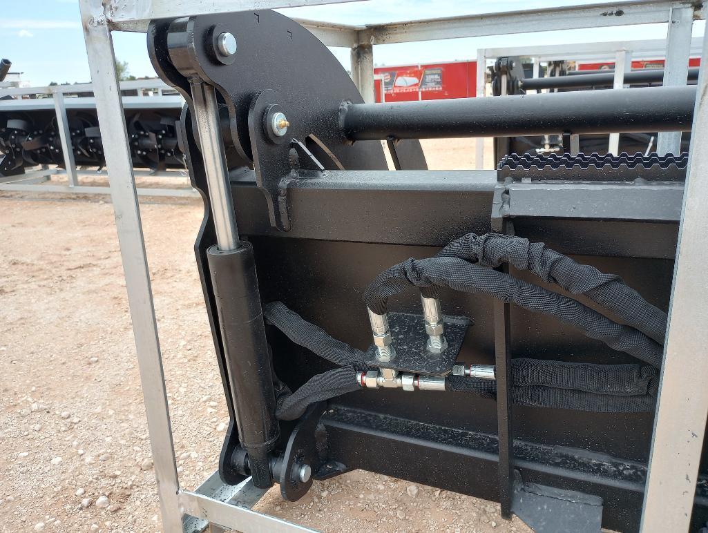 Unused Greatbear 78" Hydraulic Root Grapple (Skid Steer Attachment)