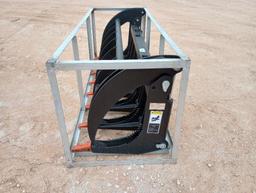 Unused Greatbear 78" Hydraulic Root Grapple (Skid Steer Attachment)