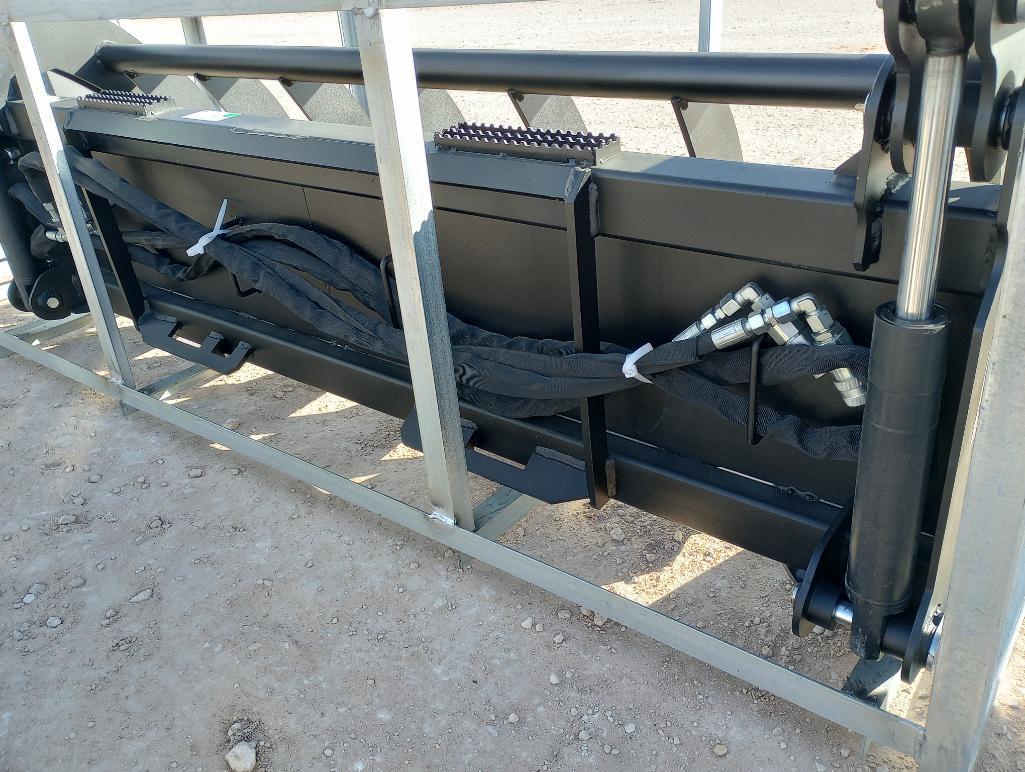 Unused Greatbear 78" Hydraulic Root Grapple (Skid Steer Attachment)