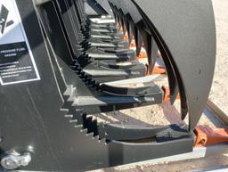 Unused Greatbear 78" Hydraulic Root Grapple (Skid Steer Attachment)