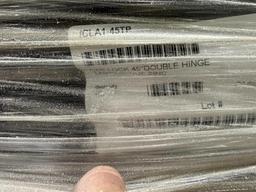 (1) Box of 5000Lb Trailer Jacks, (1) Pallet of 45" Trailer Side Door Bar Locks
