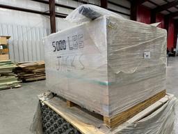 (1) Box of 5000Lb Trailer Jacks, (1) Pallet of 45" Trailer Side Door Bar Locks