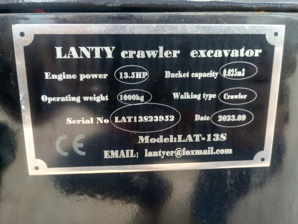Unused 2023 Lanty LAT-13S Mini Excavator