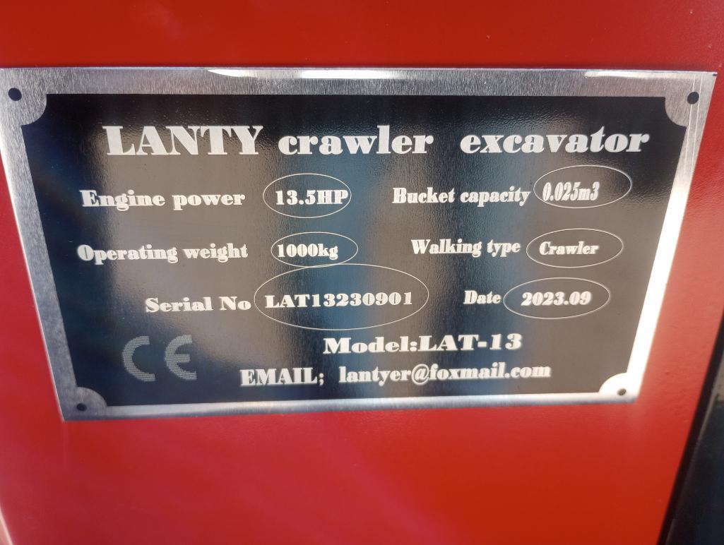 Unused 2023 Lanty LAT-13 Mini Excavator