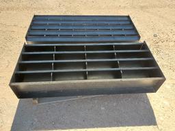 (2) 4Ft Unused Metal Bolt Bins