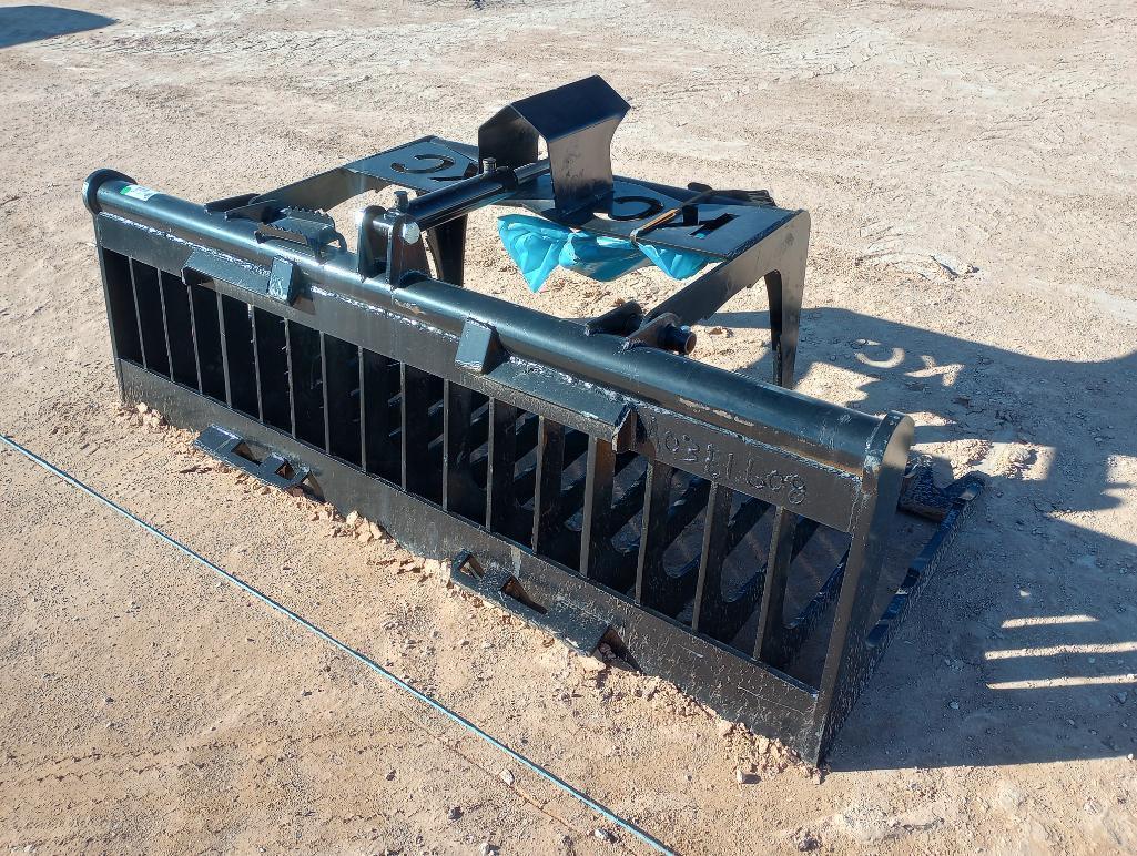 Unused KC Single Cylinder Skeleton Grapple Bucket