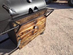40" BBQ Pit w/ Vertical Smoker and Indirect Heating Box