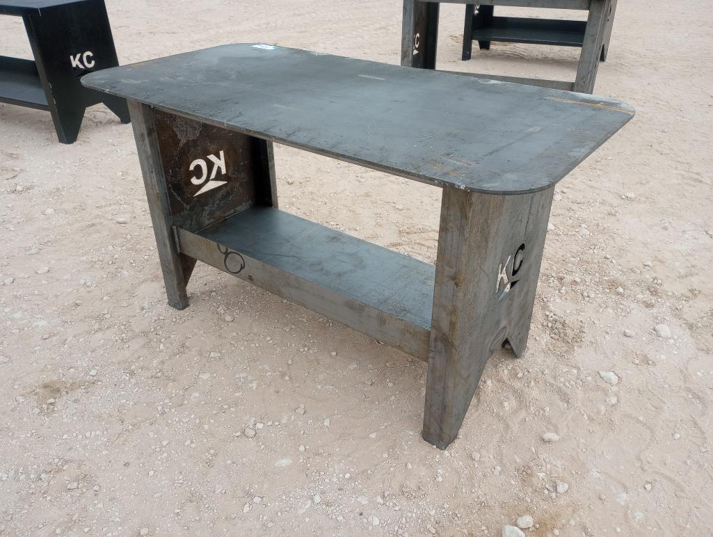 Unused Welding Table w/Shelf 30'' x 57''