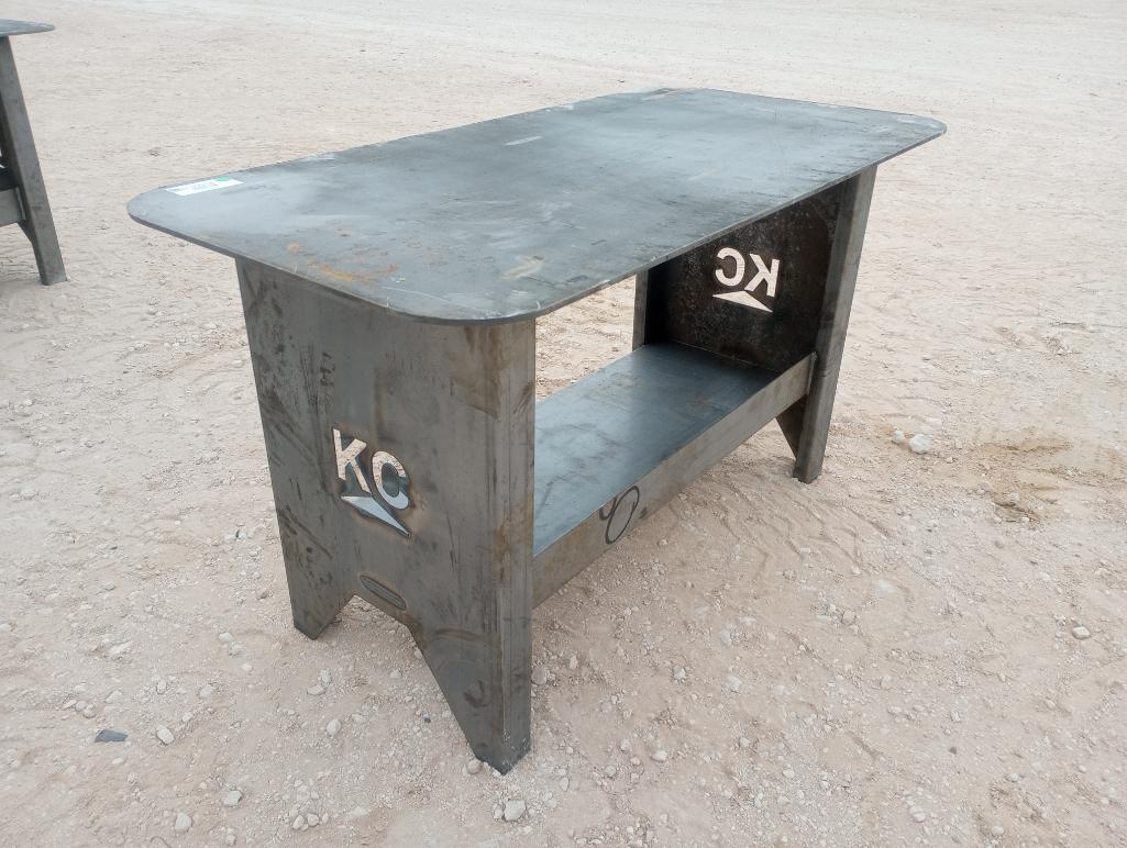 Unused Welding Table w/Shelf 30'' x 57''