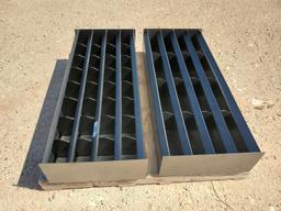 (2) 4Ft Unused Metal Bolt Bins