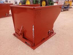 Unused 2 CY. Self Dumping Hopper w/Fork Pockets
