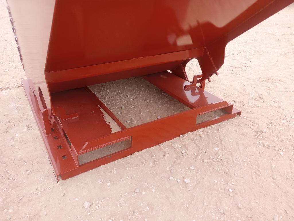 Unused 2 CY. Self Dumping Hopper w/Fork Pockets