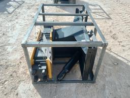 Unused Agrotk 750 Post Driver (Skid Steer Attachment