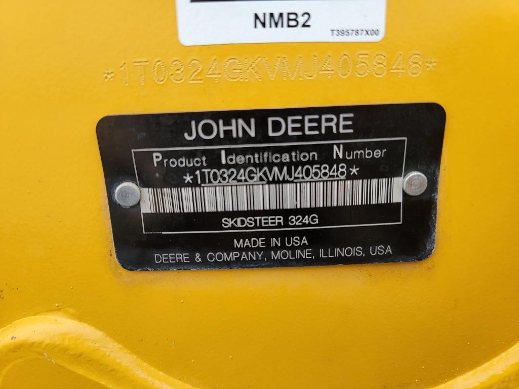 2021 John Deere 324G Skid Steer Loader