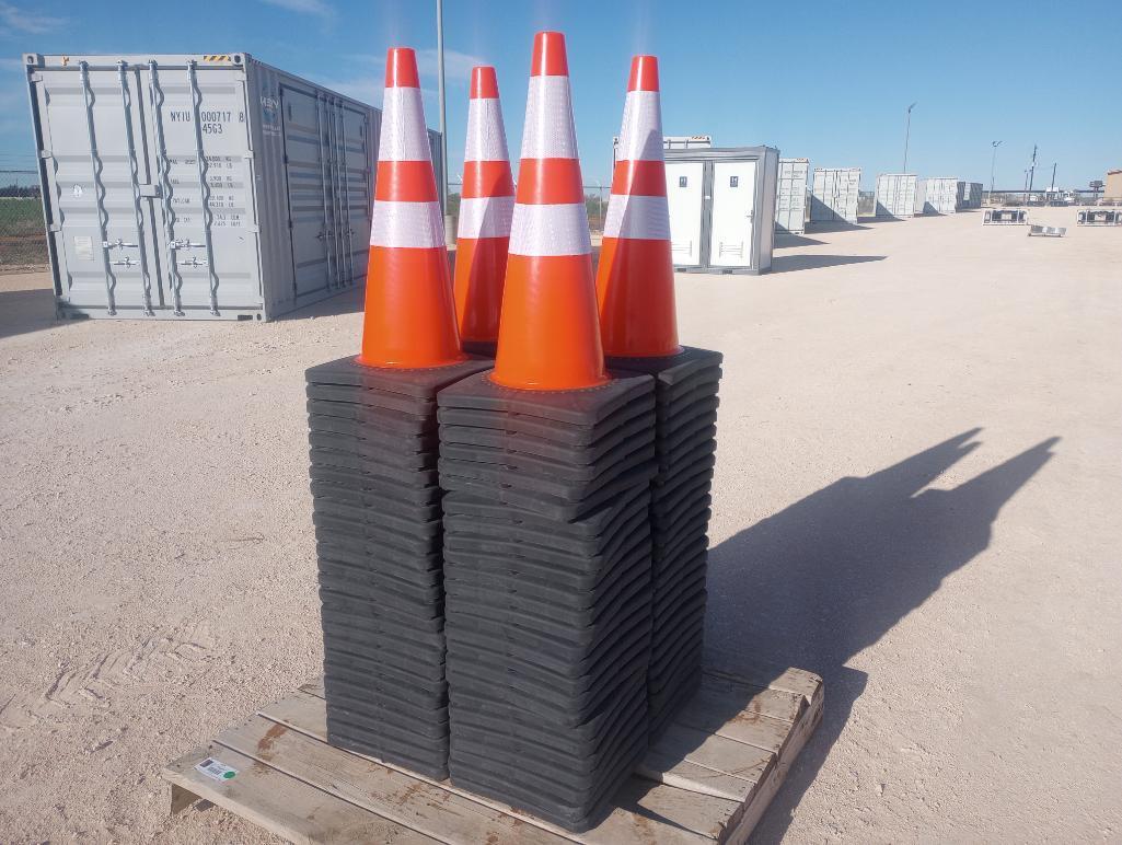 (100) Unused Safety Traffic Cones