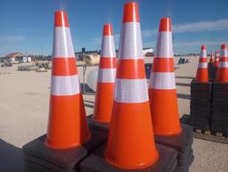 (100) Unused Safety Traffic Cones