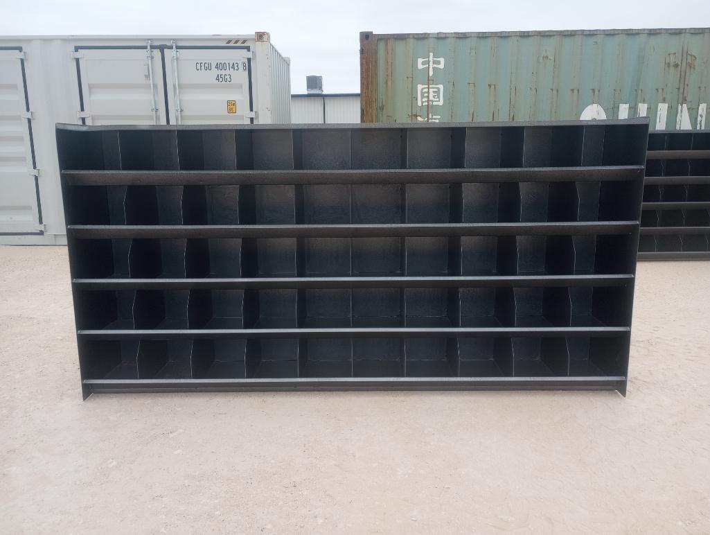 Unused 10Ft (50 Bin) Metal Bolt Bin