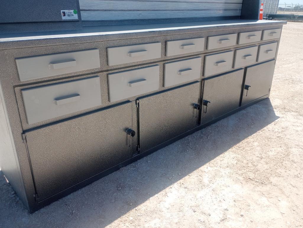 Unused 10Ft Work Bench Cabinet
